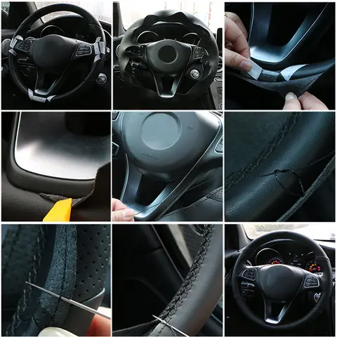 10 best sales 16 inch steering wheel cover - №7