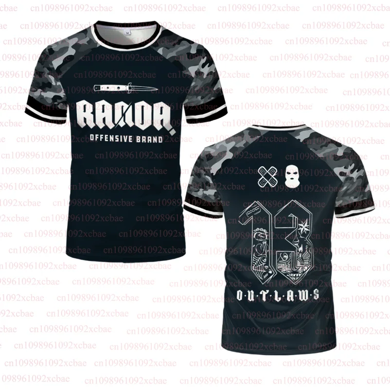 Дышащая спортивная одежда с 3D принтом для бокса RANDA, мужская и женская боевая одежда, уличная повседневная мужская футболка с круглым вырезом и короткими рукавами