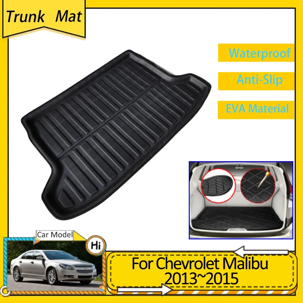 

Car Trunk Mats for Holden Chevrolet Malibu 2013 2014 2015 Accsesories Luggage FLoor Boot Protective Pads EVA Waterproof Carpet