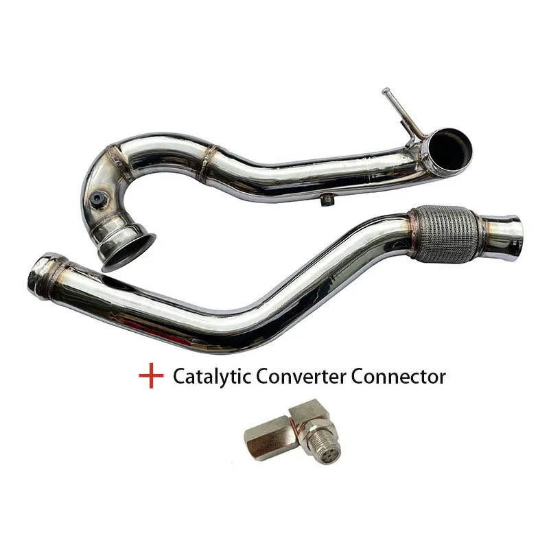 Turbo Catless Downpipe Exhaust for Benz  for AMG A45 cla45 3inch