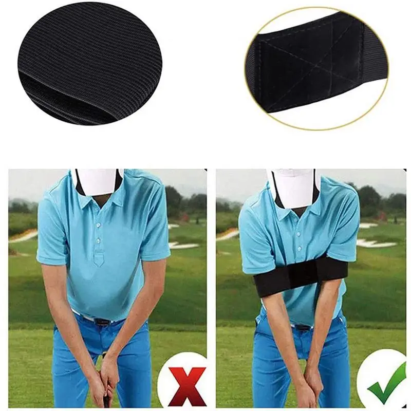 Arm Swing Trainer Elastic Golf Arm Band Trainer For Golf Training Motion Posture Correction Belt Multifunctional Swing Practice