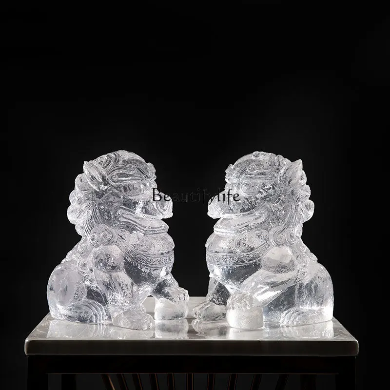 

Transparent KIRIN Fortune Bringing and Home-Exorcising Furnishings Ornaments