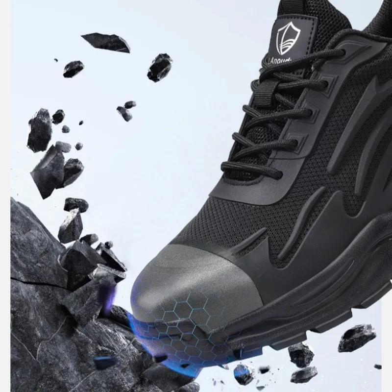 أعلى جودة خفيفة الوزن لا متعب للقدمين أحذية أمان الصلب تو سحق ثقب برهان أحذية Zapatos De Seguridad De Hombre
