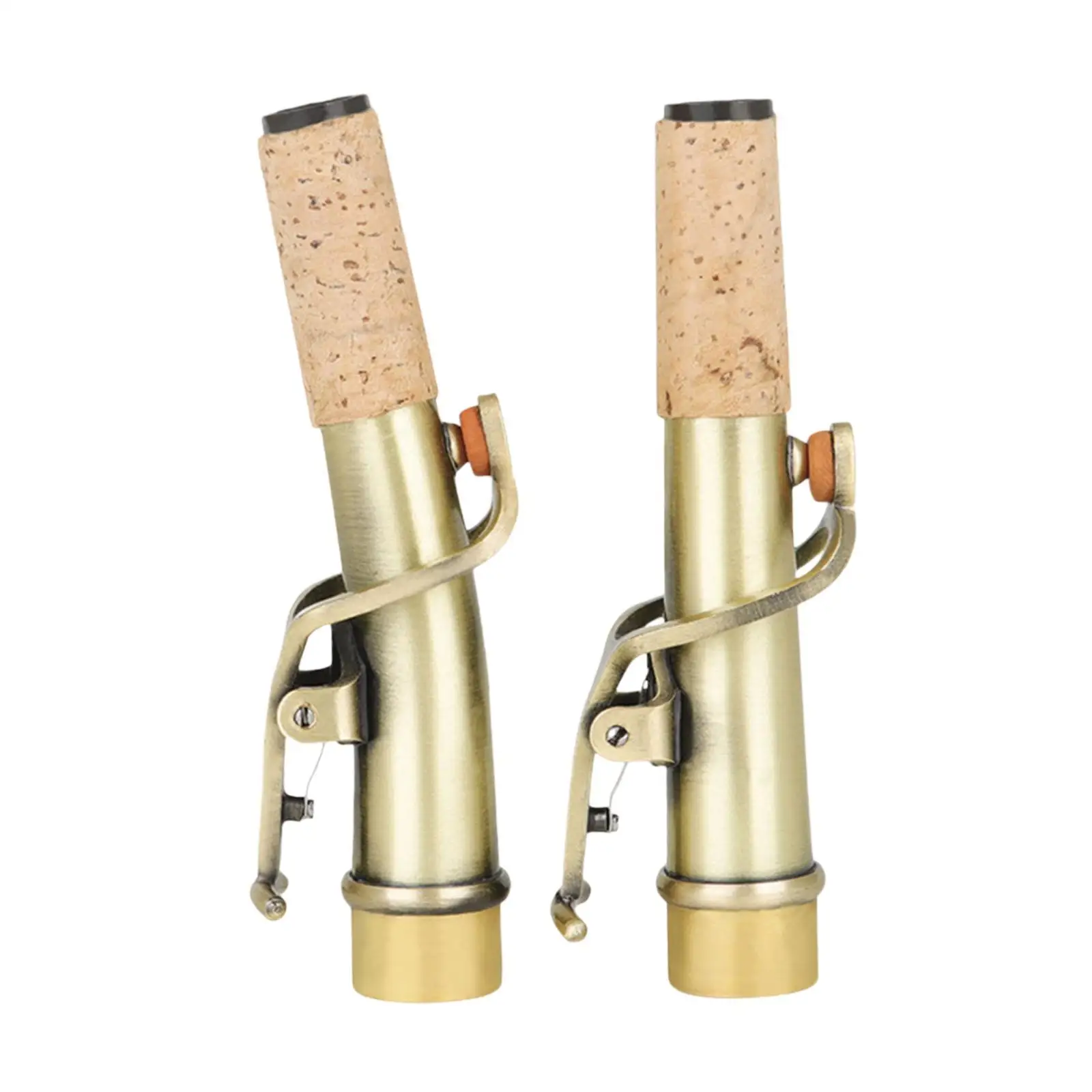 2x Soprano Saxophone Straight and Bend Neck Saxophone Mouthpiece and Neck