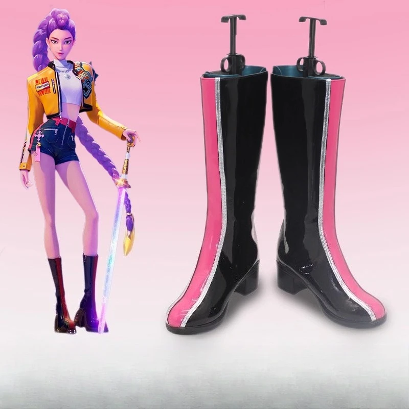 

Anime Shoes KPop Demon Hunters Rumi Boots Halloween Costume Accessories Props Made