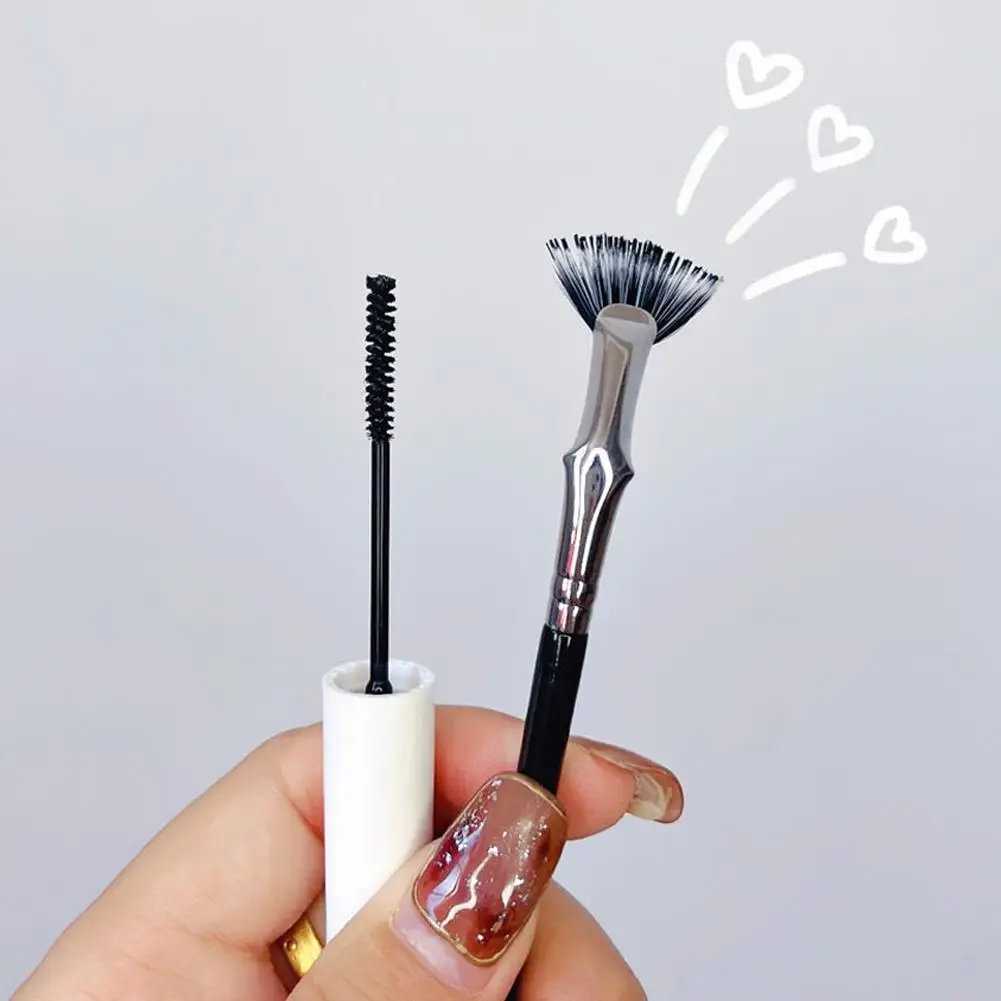 Fan-shaped Soft Eyelash Brush, Sem Derramamento, Beleza Profissional, Pincéis De Maquiagem, Mascara Highlighter, Powder Smudge Tool