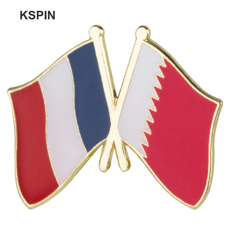 Épinglette drapeau du Qatar, insigne, broche Eugène, 1 pièce