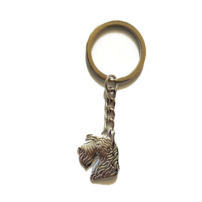 Fashion Scottish Terrier Dog Shaped Key Chains Jewelry Metal Charm Key Chains For Women