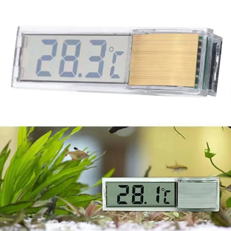 Aquarium Thermometer Electronic Digital Fish Tank Temperature Measurement Fish Tank Temp Meter Aquarium Accessories