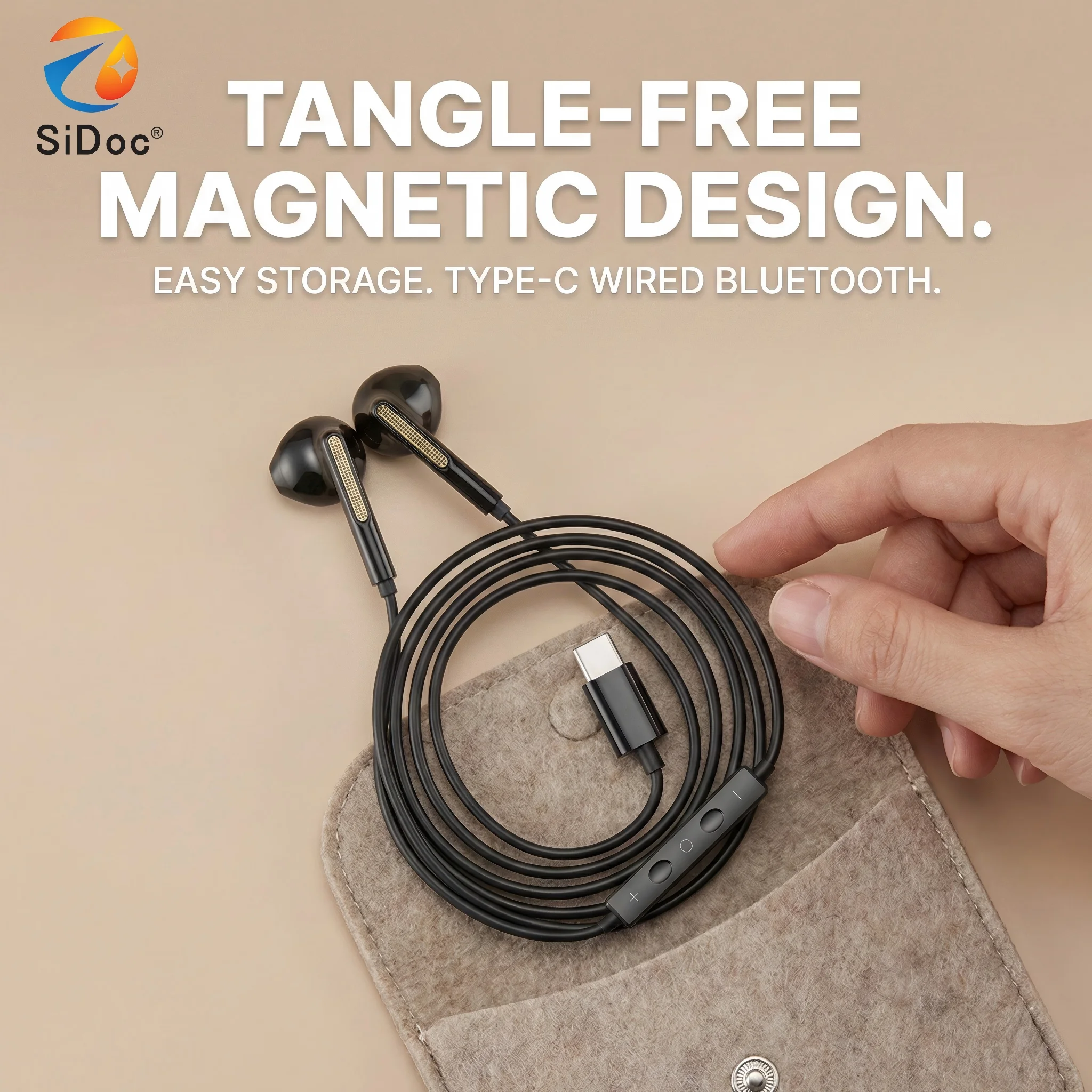 Brand new wired headphones with high-fidelity resolution for clear vocal performance and adjustable volume