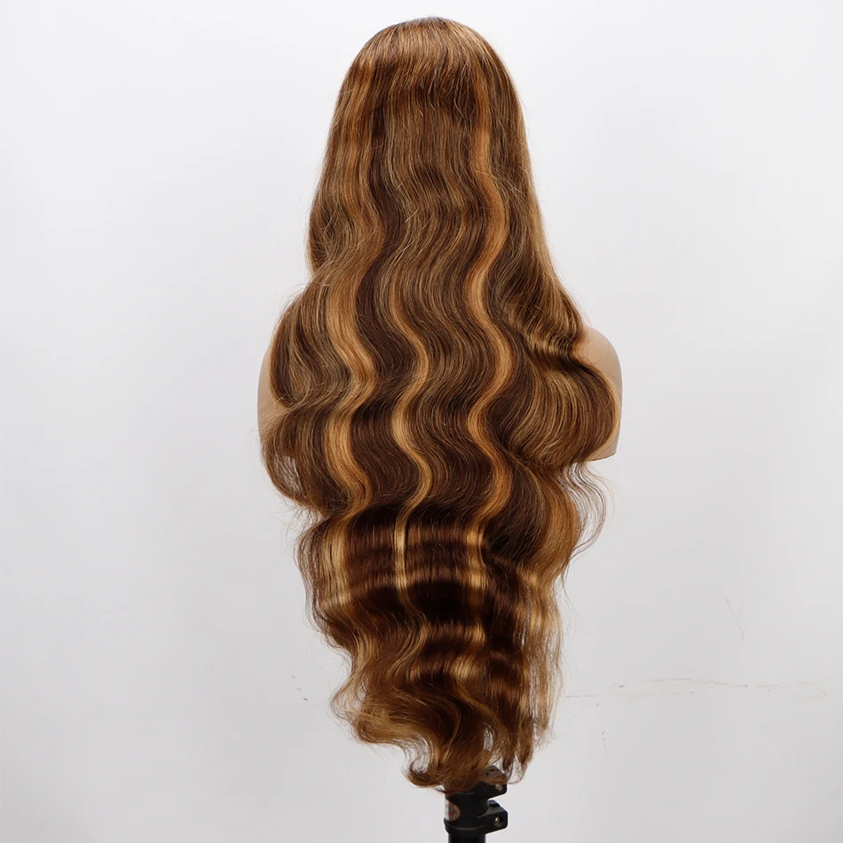 Highlight Lace Frontal Wigs Human Hair Honey Blonde Ombre Lace Front Wig Hair Wigs Body Wave 13x4 Lace Wigs For Black Women