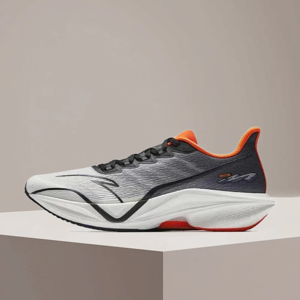 

Anta MACH 5.0 Men's Low-Top Cushioned Running Shoes: Comfortable, Stylish, and Versatile in White, Black, and Purple,112525583-5