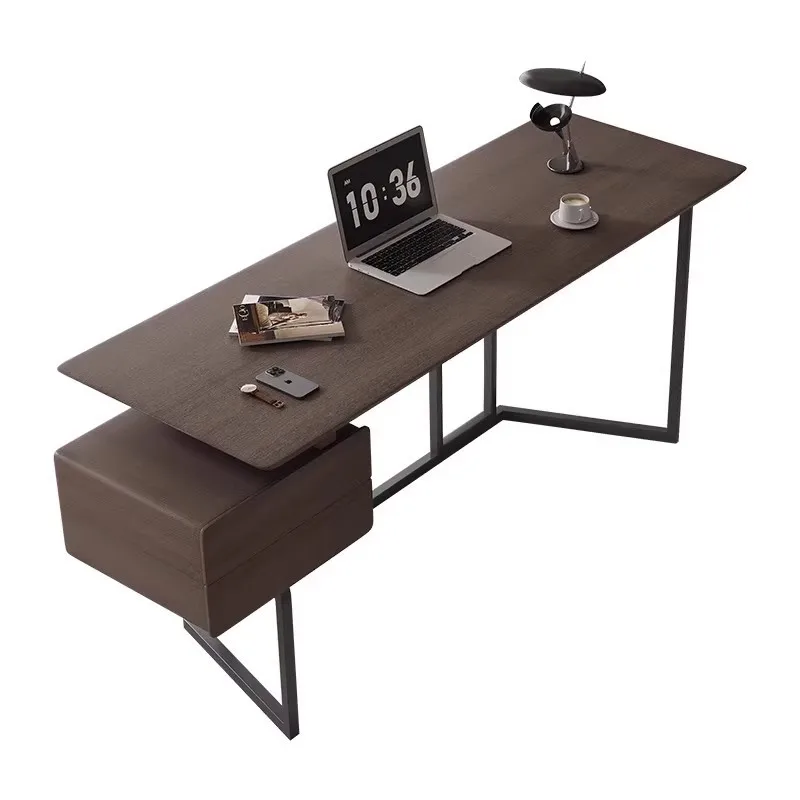 Italian light luxury desk home writing desk modern fashion creative desk high sense retro computer table