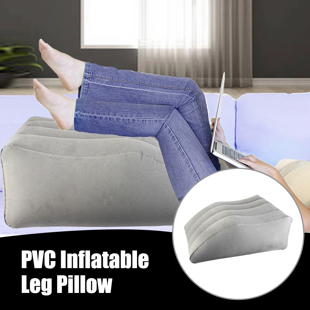 Foot Pillow Elevation Leg Pillows Wedge Pillow Knee Cushion Inflatable Leg Pillow PVC For Travel Camping Sleeping Portable