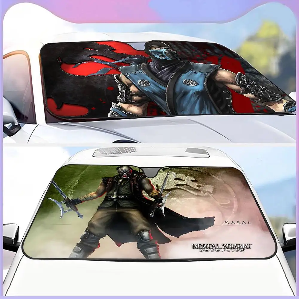 Video Game M-Mortal Kombat Windshield Sun Shade for Sedans,51.2