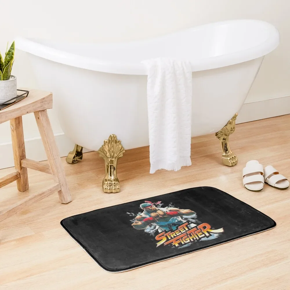 

Ryu Ready To Fight Bath Mat Toilet Accessories Bathroom Bathroom Items Bathroom Rugs Absorbent Carpet For Mat