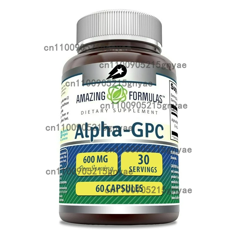 

Добавка Alpha GPC — добавка для мозга с когнитивными преимуществами для поддержки мозга, памяти и внимание, 60 капсул