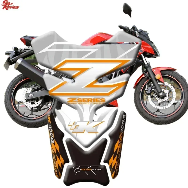 Per KAWASAKI Z250 Z300 Z400 Z650 Z750 Z800 Z1000 Z900 moto Tank Pad Protector 3D Gel Sticker Decal - 6