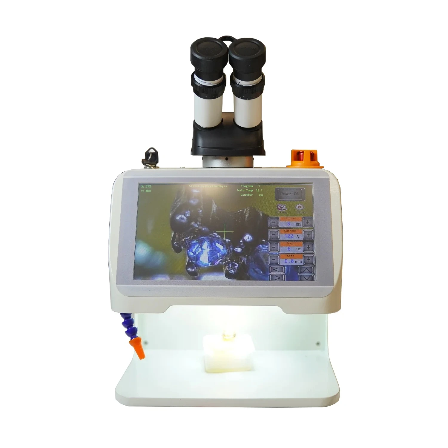 200W 165J Jewelry Laser Spot Welder Equipped With 10 Inch CCD Microscope For Gold Silver Copper Stainless Steel Welding Work