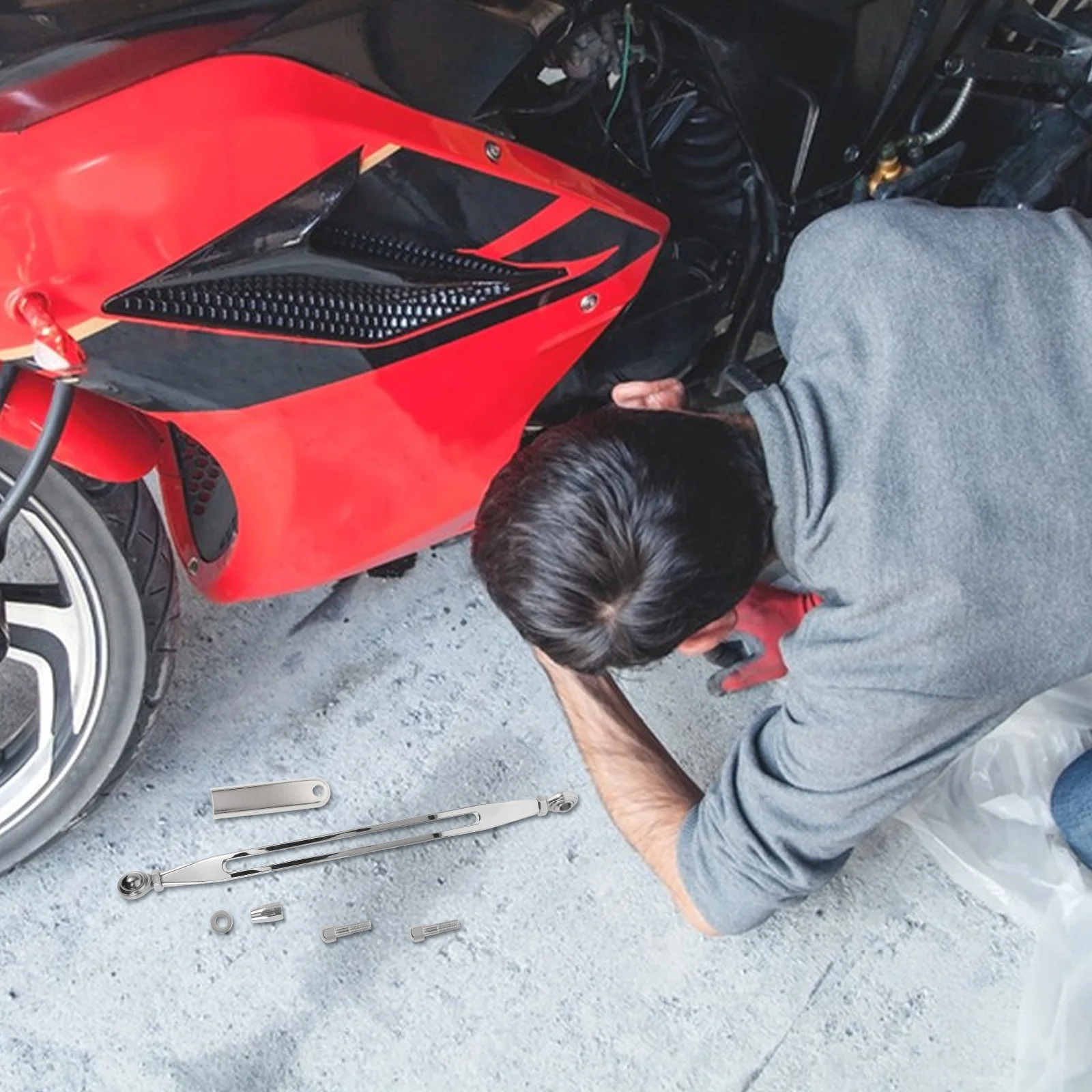 

1 Set Motorcycle Gear Shift Linkage Replacement For Softail 1986-2020 Durable Aluminum Modified