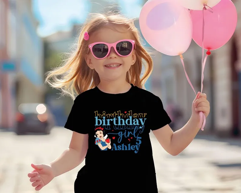 

2025 New Disney Pattern Printed Children's Same Style Street Fashion Trend Short Sleeve Pure Cotton Round Neck