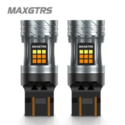 3157 3457 4157 Switchback LED Bulbs 7443 W21/5W T20/1157 Bay15d White/Amber Dual Color for Car Parking DRL/Turn Signal Lights