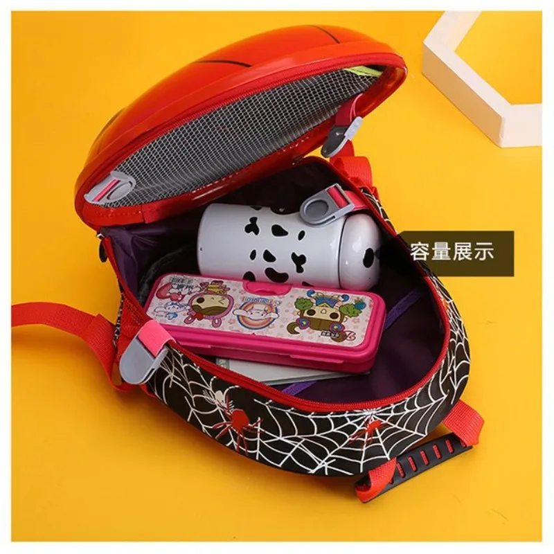 Mochila escolar para niños de Spiderman de Marvel, mochila creativa de cáscara de huevo de dibujos animados para niños, mochila para estudiantes de guardería, mochila de dibujos animados para salir