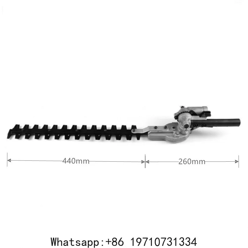 Hedge Trimmer head 26mm/28mm 7/9 Spline 5.3mm Square High Pole Brush Grass Cutter Harvester mower For Garden Tools Spare Parts