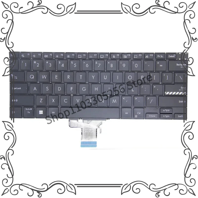 asus-用-14pro-m3400q-m34000wu-m3401qa-k3400pa-m7400qc-バックリン-us-ノートパソコンのキーボード