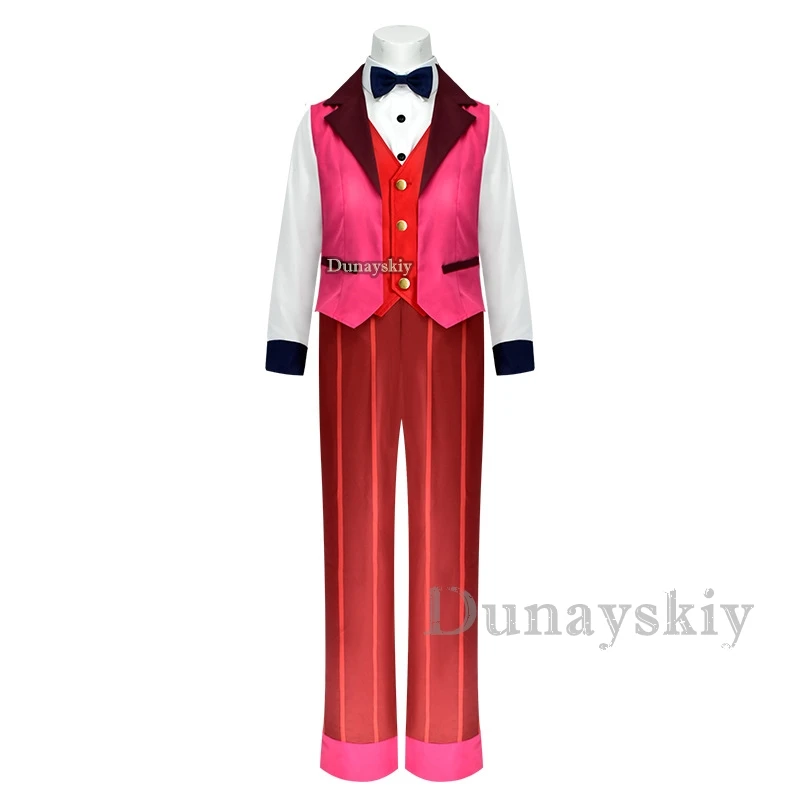 Anime Hazbin Cosplay Costume Clothes Uniform Cosplay Charlotte Morningstar Tops and Pants Performance Dress Halloween Party