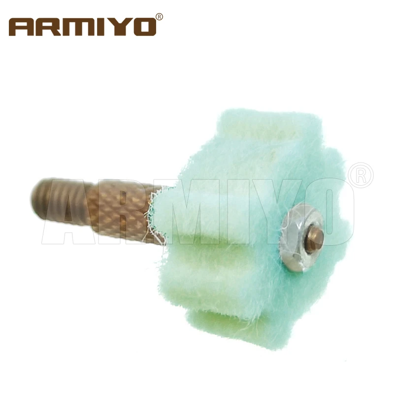 Armiyo 51pcs/set .22Cal & .30Cal ak ar m4 Chamber Mop Cleaning Pads Wool Felt Brush Cleaning Kit Hunting Accessories