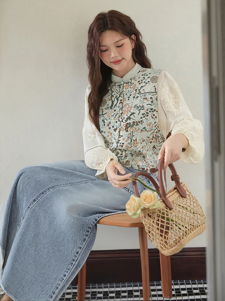 

Новый комплект для беременных в китайском стиле из трех предметов, большие размеры, женская одежда, осенний сезон, модные наряды с длинным рукавом