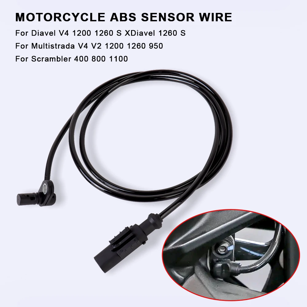 

Motorcycle Wheel Speed ABS Signal Sensor Wire Accessories For Ducati Multistrada 950 1200 1260 Diavel V4 821 Scrambler 800 1100