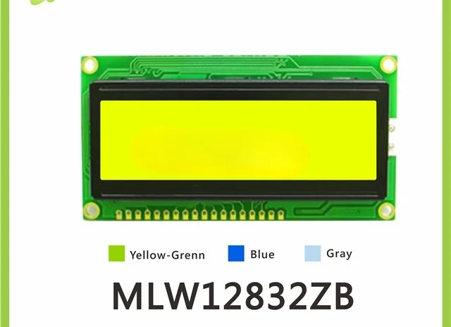 Módulo de pantalla LCD 12832 con biblioteca de fuentes chinas y puerto Serial 128x32, pantalla LCD matriz de puntos MLW12832ZB