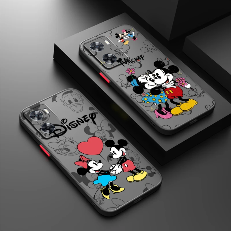 

Disney Donald Duck Love For Oppo A98 A78 A94 A76 A74 A73 A54 A53 2020 Reno 8 7 6 5 5G Frosted Translucent Cover Capa Fundas