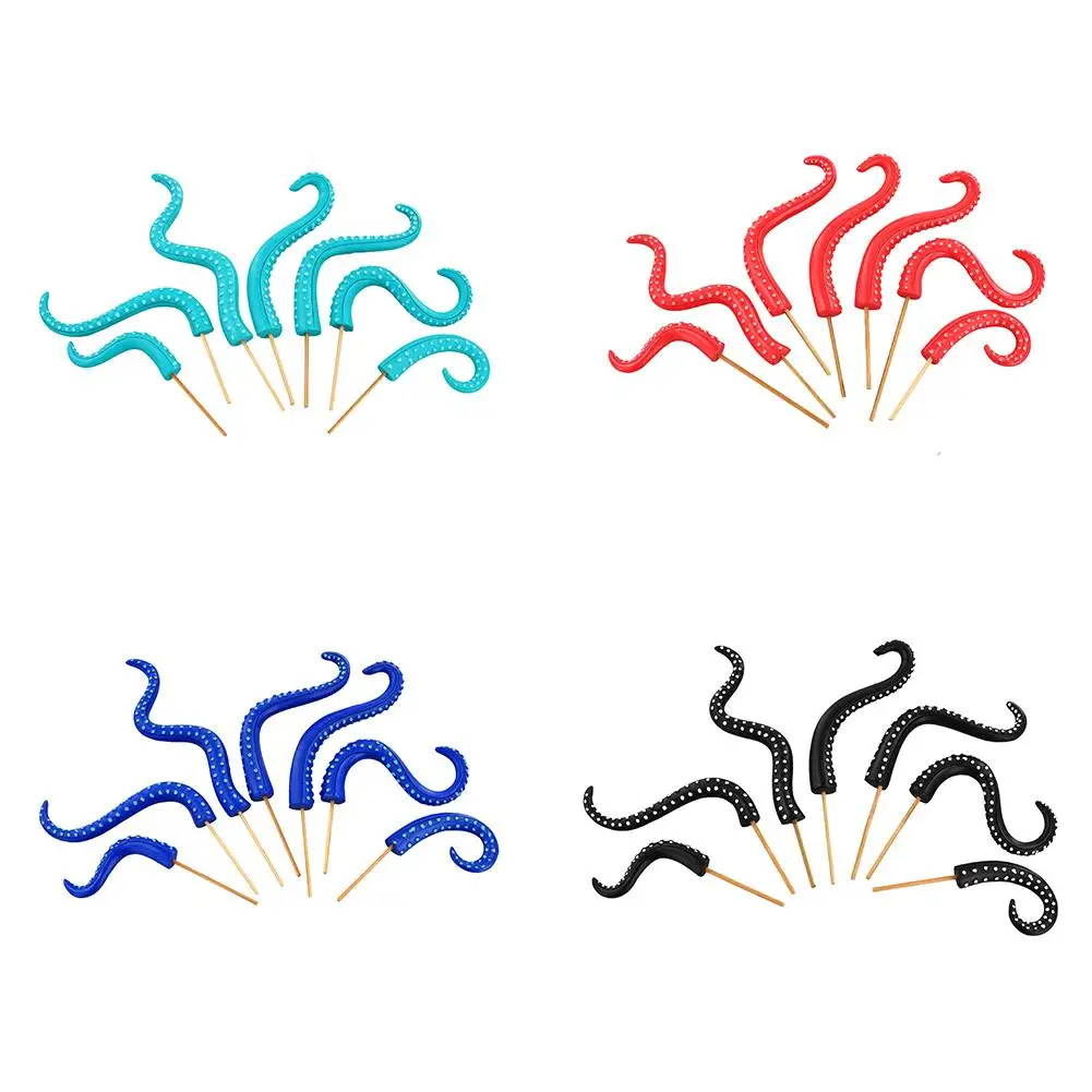 7PCS Seamonster Tentacles Octopus Tentacle Plant Stake Garden Stakes For Plant Decor Octopus Tentacle Stakes