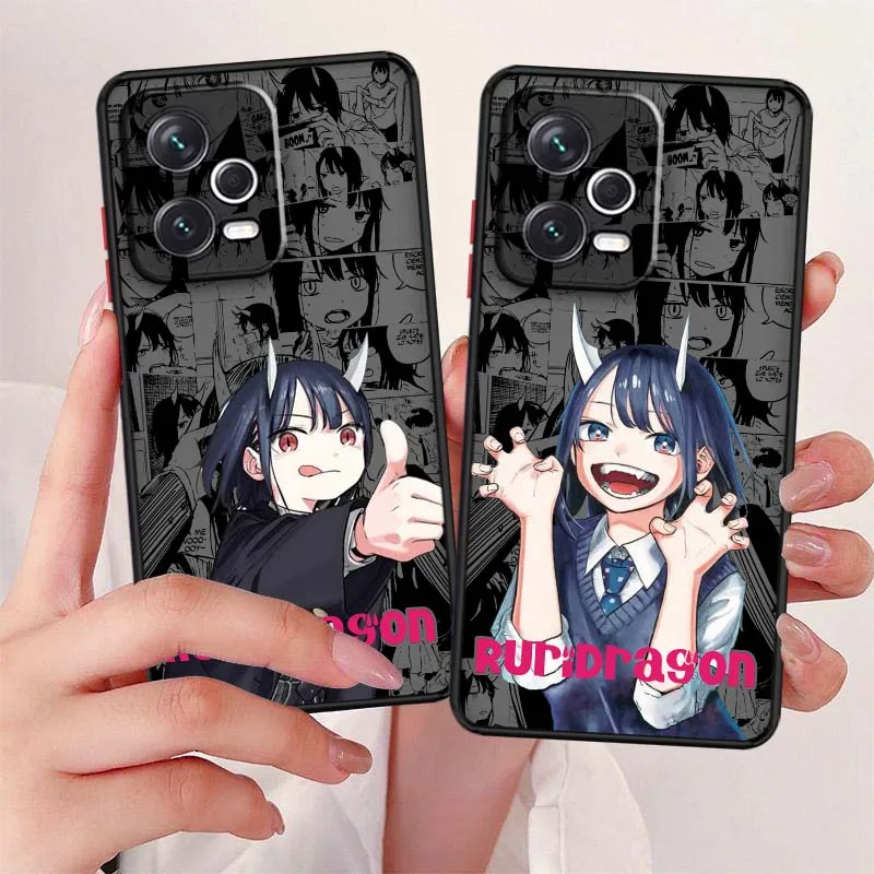 Чехол для телефона Ruri Dragon Anime с матовым покрытием для Xiaomi Redmi Note 14 13 13R 12T 12 11 11T Pro Plus Turbo Speed
