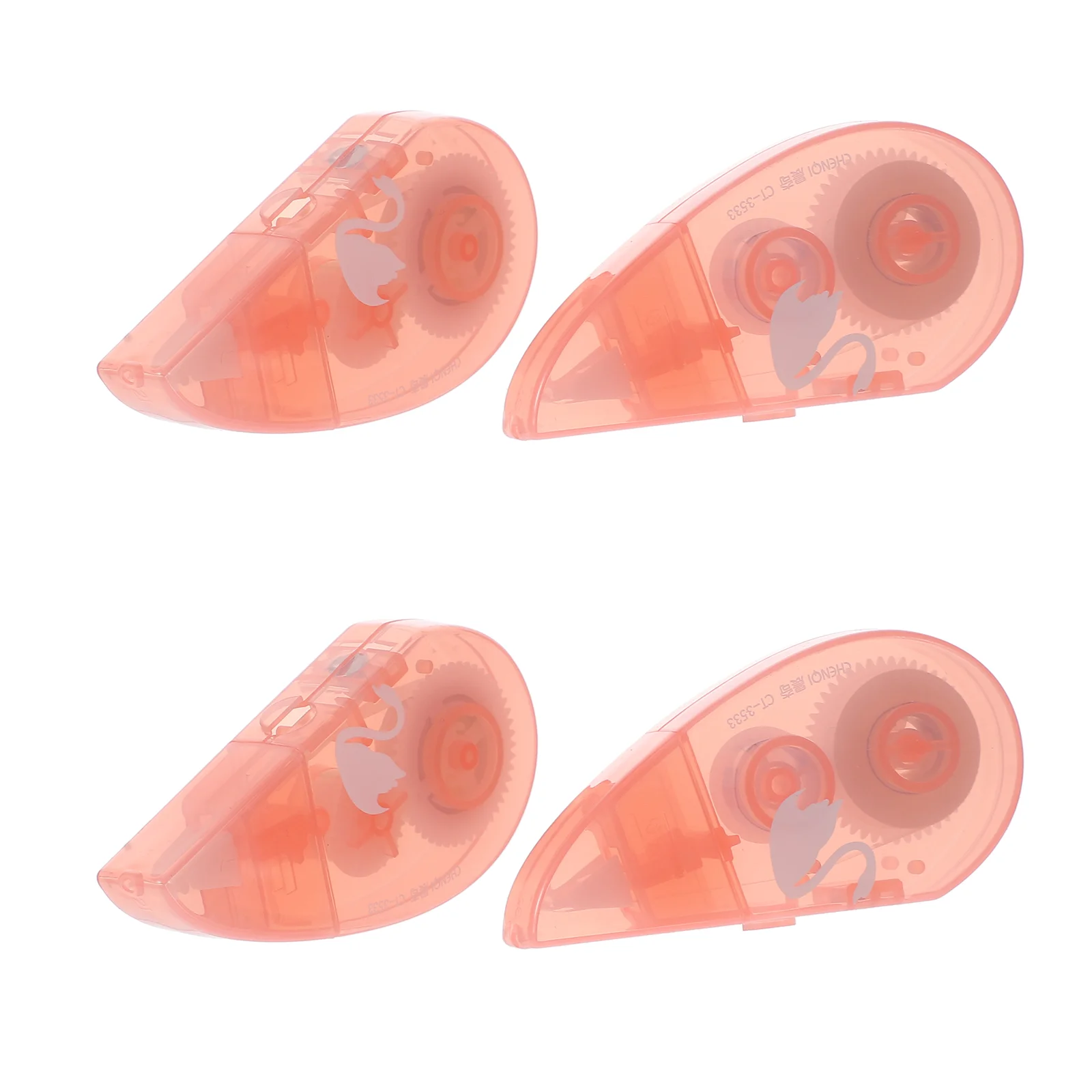 

2 Pcs Magnets Heart-shaped Correction Tape for Students Love 8x8cm Typo Tool Correcting