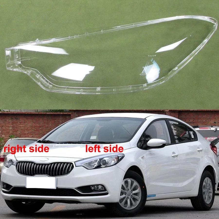 

For Kia K3 2012 2013 2014 2015 Front Headlamp Cover Transparent Lampshade Headlight Shell Plexiglass Replace Original Lens