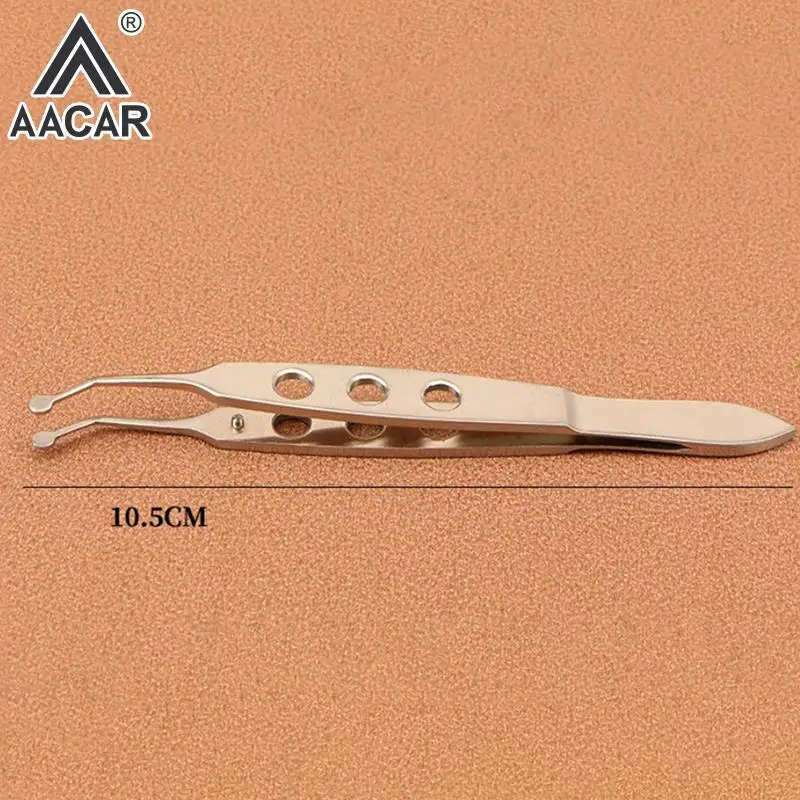 Ophthalmic Tweezers Clamp Metal Palpebral Gland Massage Meibomian Flap Eyelid Forceps Clip Eye Apparatus Medical Surgery Tool