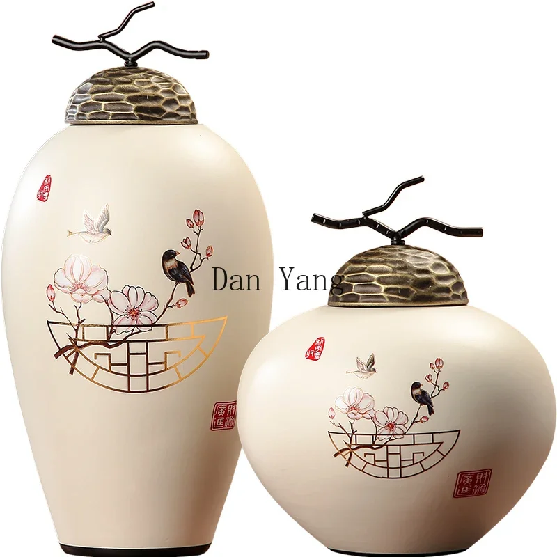 

YJ new Chinese ancient clothing national style home furnishing living room ornament vase TV cabinet entrance Bogu frame tea room