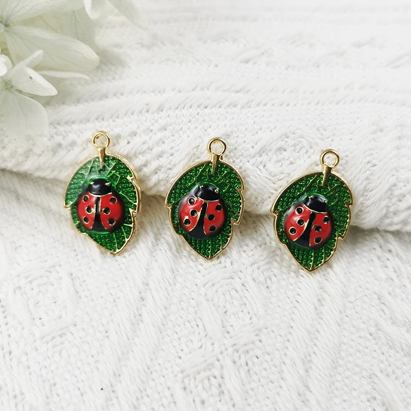 10 шт., эмалированные подвески для сережек, 22 х14 мм