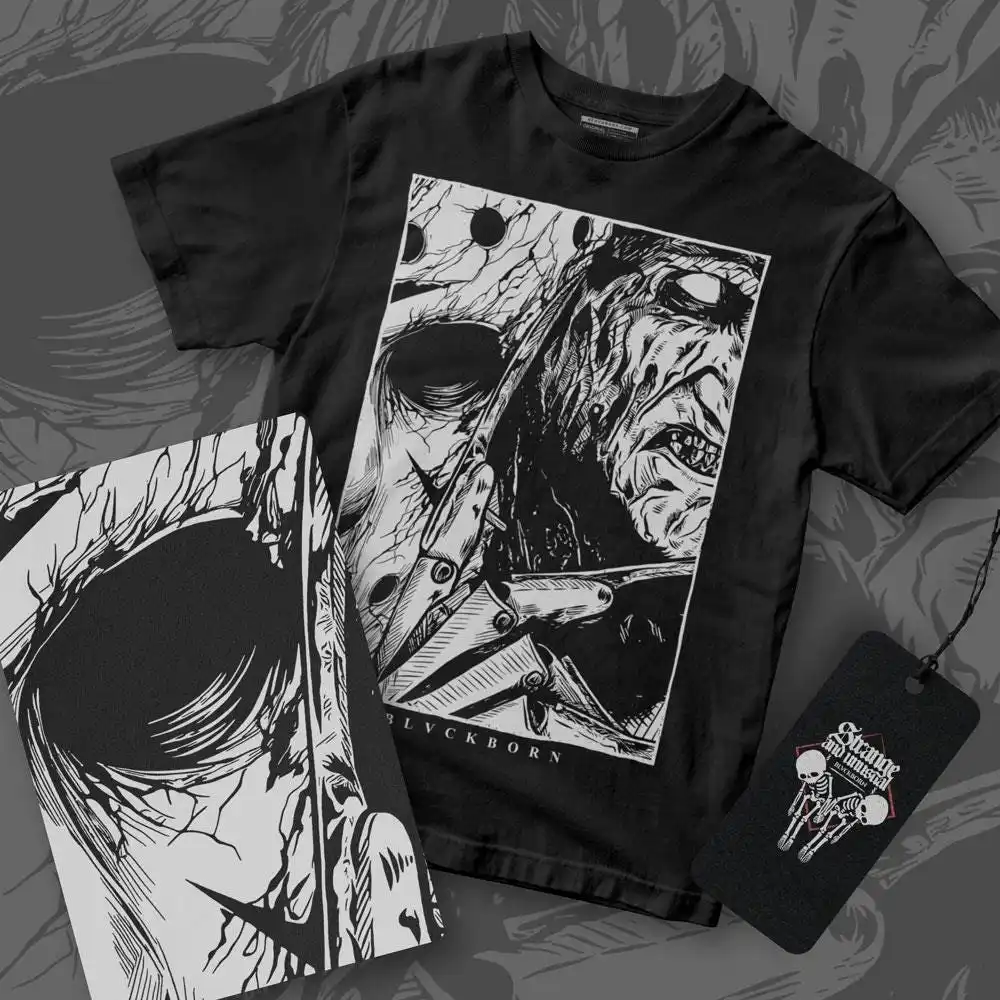 Freddy Versus Jason Unisex Casual Pure Cotton T-Shirt
