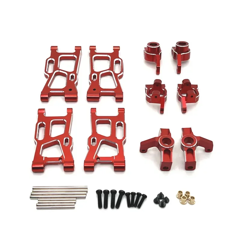 Front Rear Swing Arms Steering Cup C-shaped Seat for WLtoys 124008 1/14 1/12 JJRC C8803 Metal Upgrade Parts Rc Car