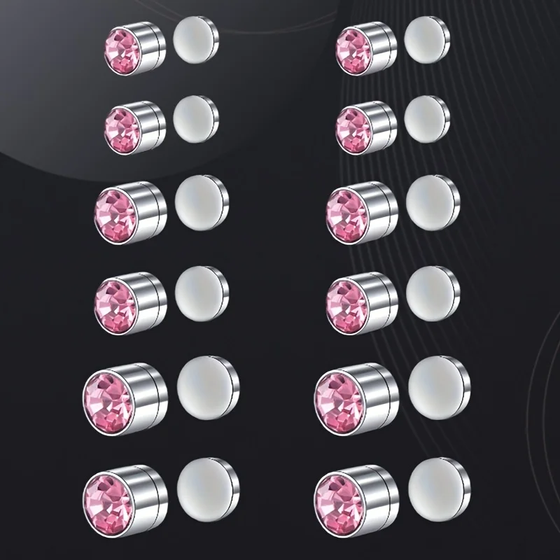 12pcs Dopamine-colored Ear And Nose Clip Set