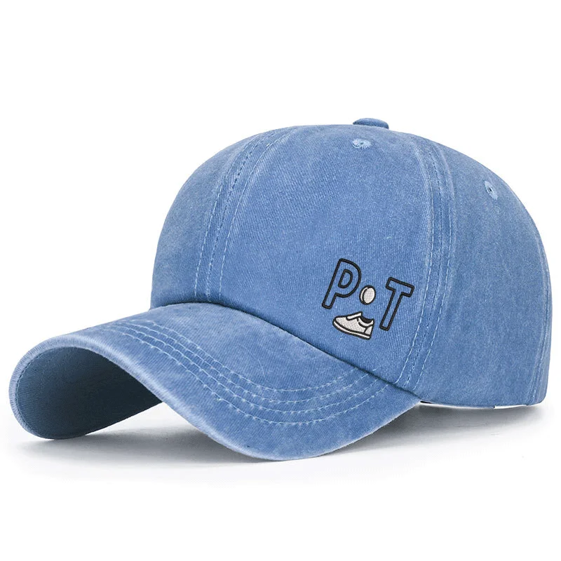 

Men's Embroidered Letters Cap - Suitable for Physical Training Belts, Spring-Autumn Moisture-Wicking Sunscreen Cap