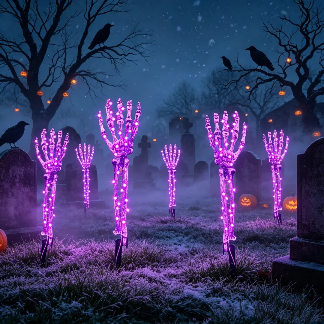 Solar Skeleton Hand Lights 1