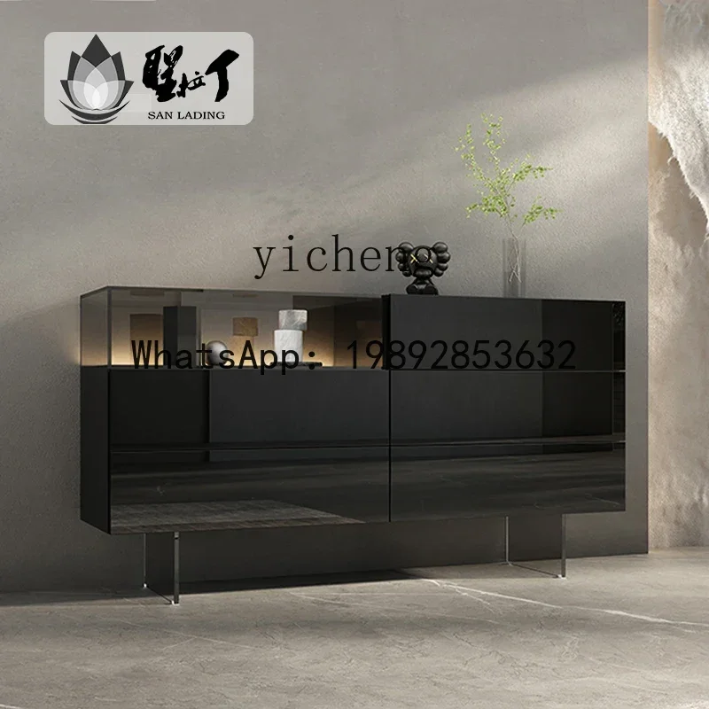 Solid wood porch chest of drawers modern suspended against the wall dining side cabinet bedroom locker