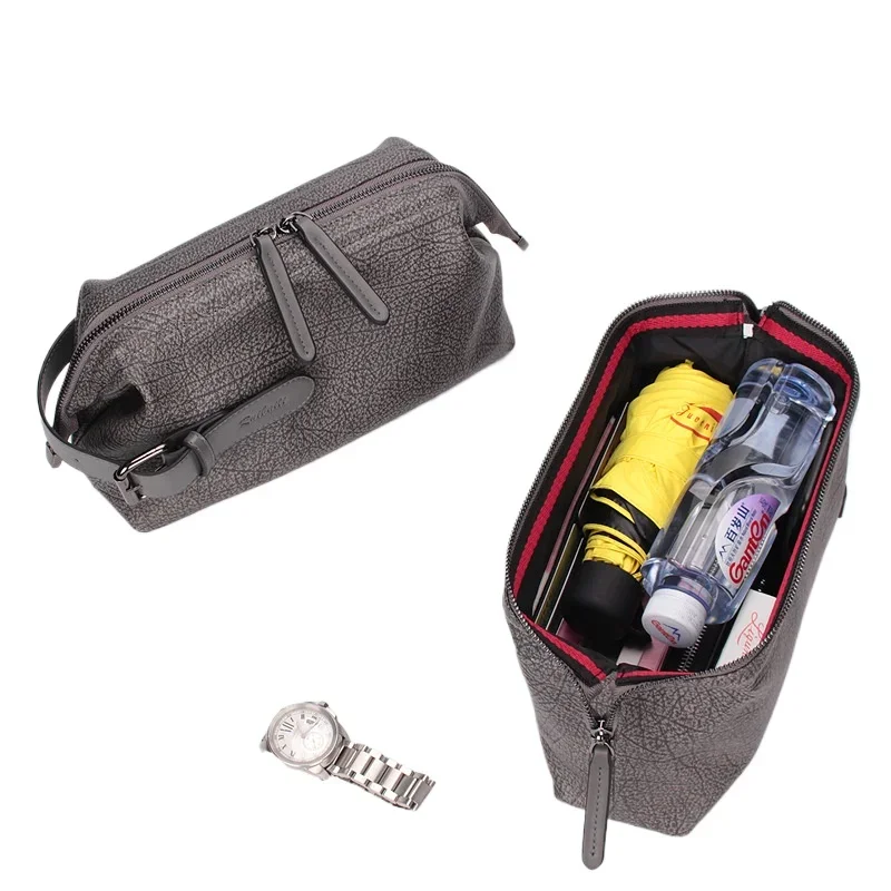 

2025 New Fashion Business Men's Clutches Men Cow Genuine Leather Long Organizer Wallet Boy Men Brand Luxury Card Holder Purse