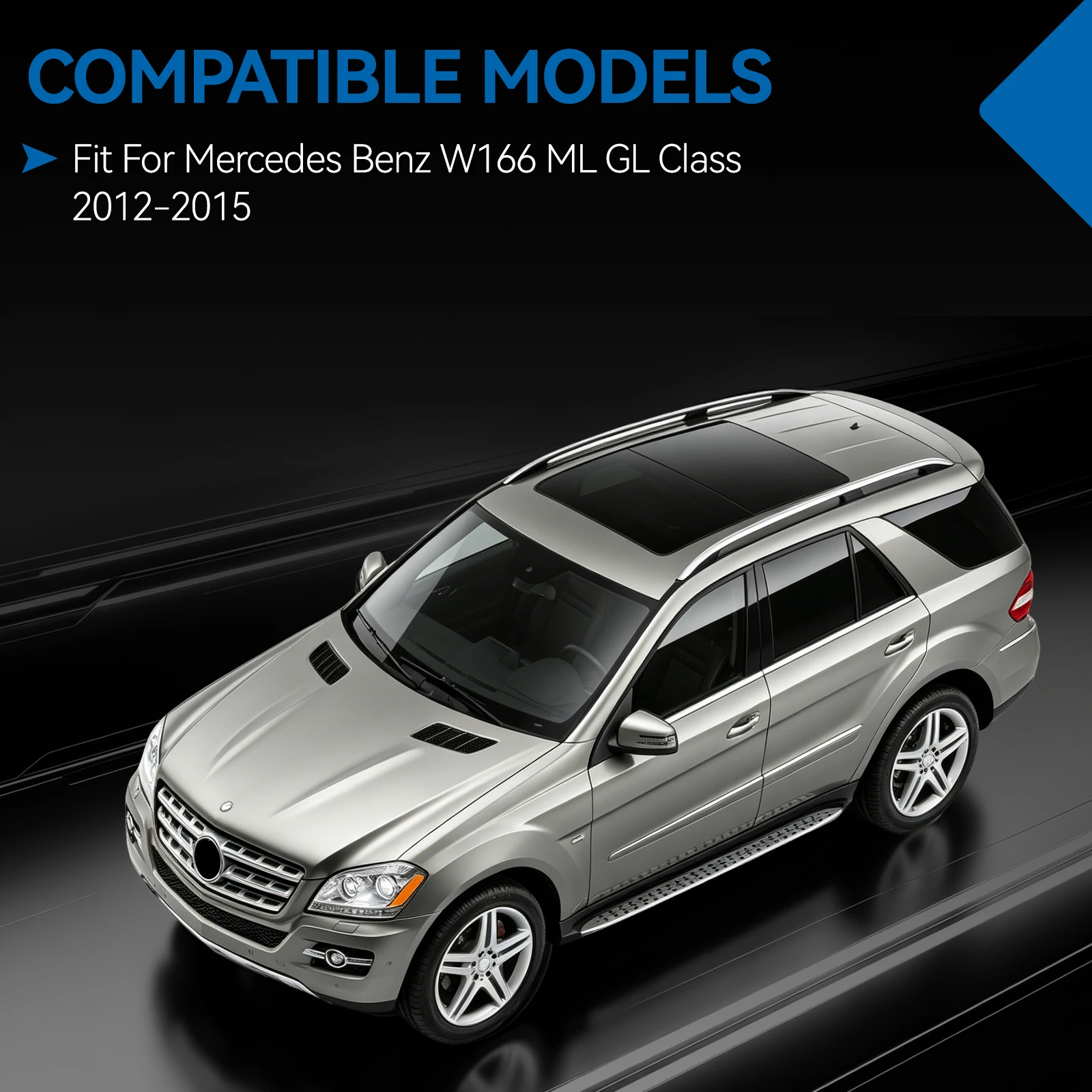 Front Hood Vent Grille for Mercedes Benz W166 X166 GL/ML Class 2012-2015 Splitter Spoiler Air Vent Cover 1668800105 1668800205